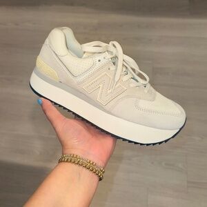 NEW BALANCE PLATFORM 574 - Ceramic/White - SIZE 10.5